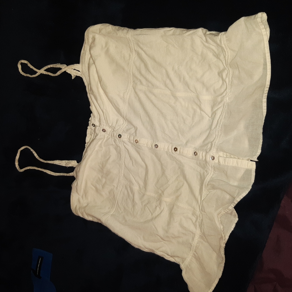 white vintage style top